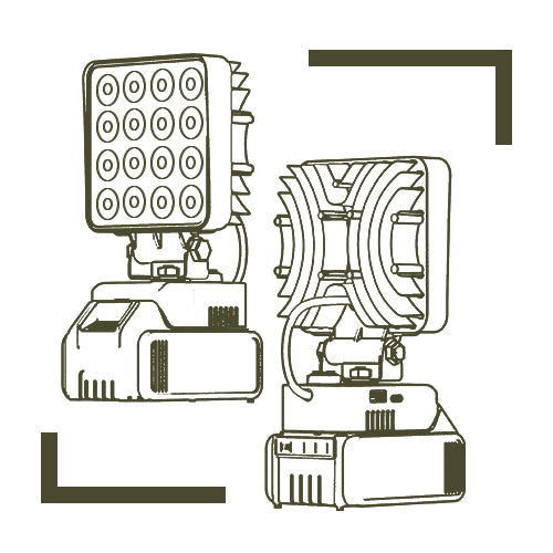 LED Work light 30W for Dewalt 20V Battery