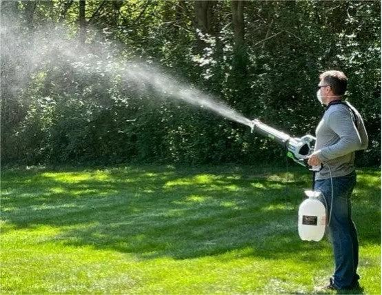 how to make leaf blower to a mosquito fogger