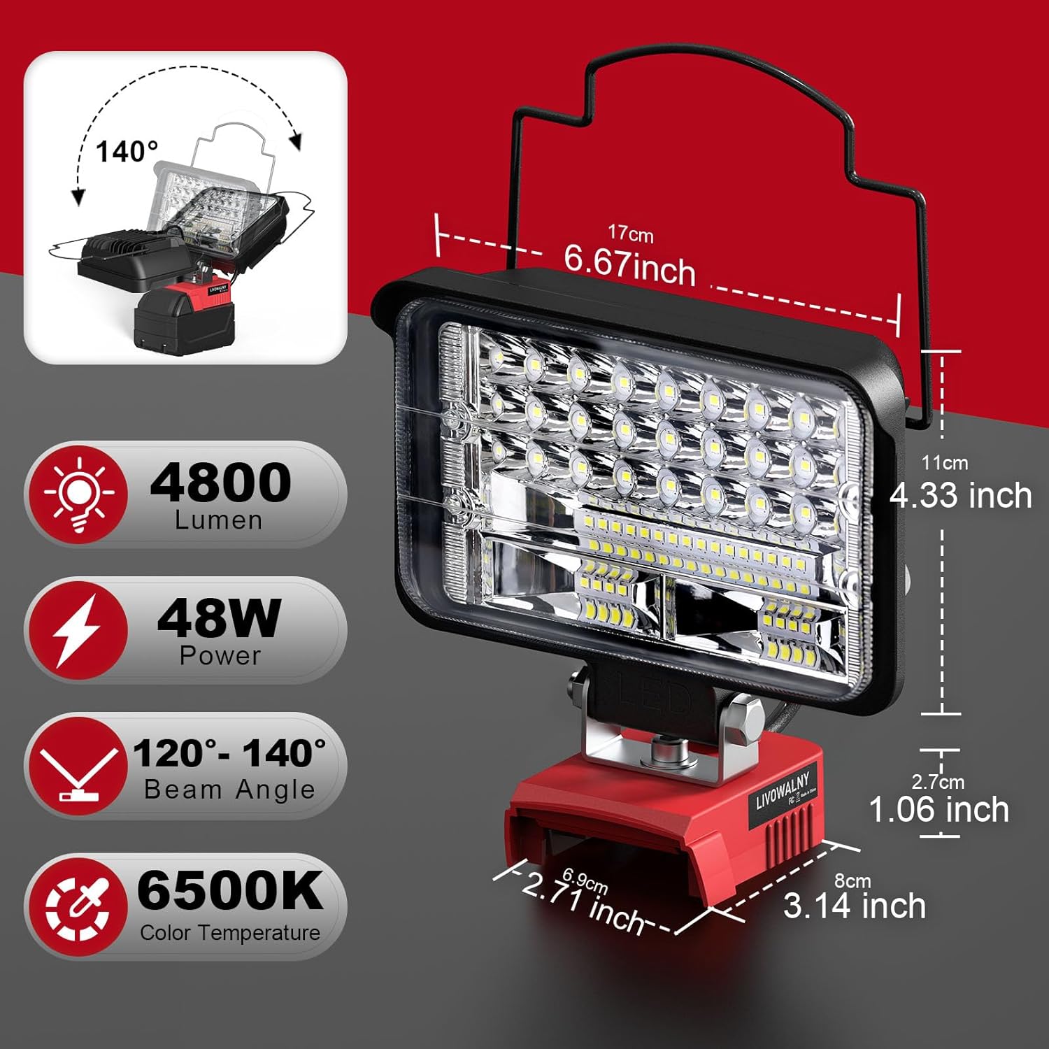 LED Work Light 48W 5