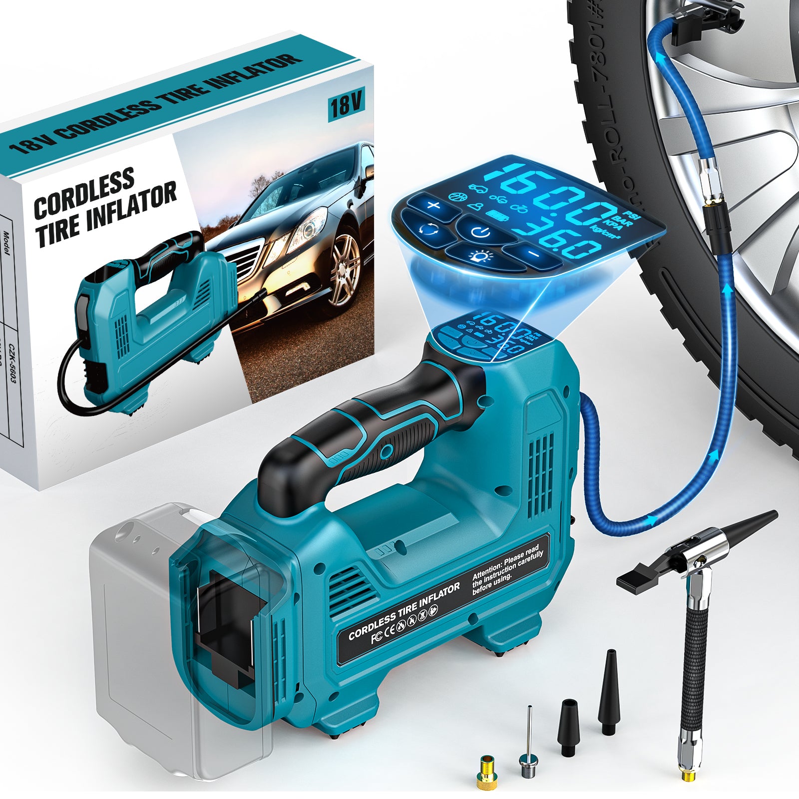 cordless tire inflator