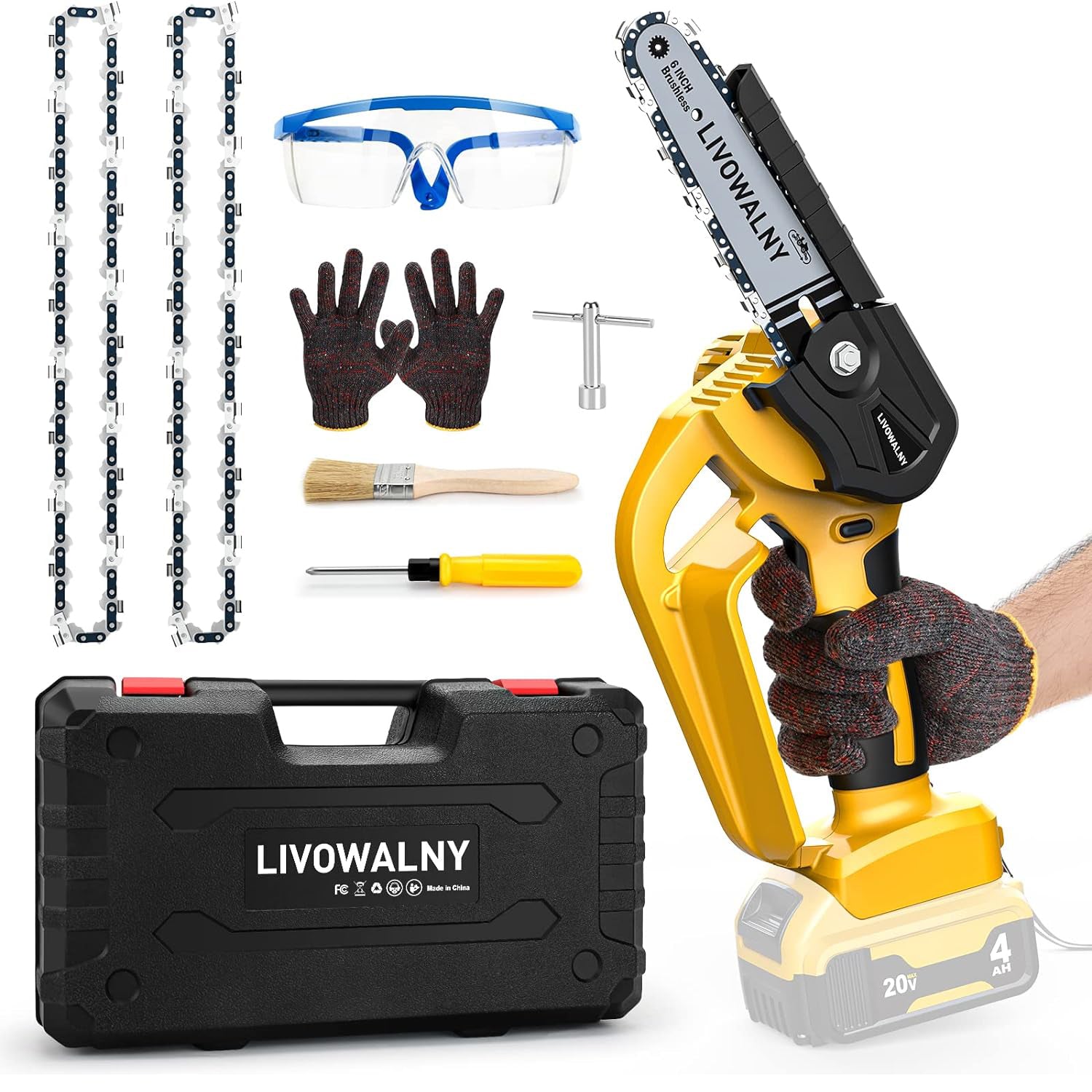 Dewalt cordless chainsaw chain sale