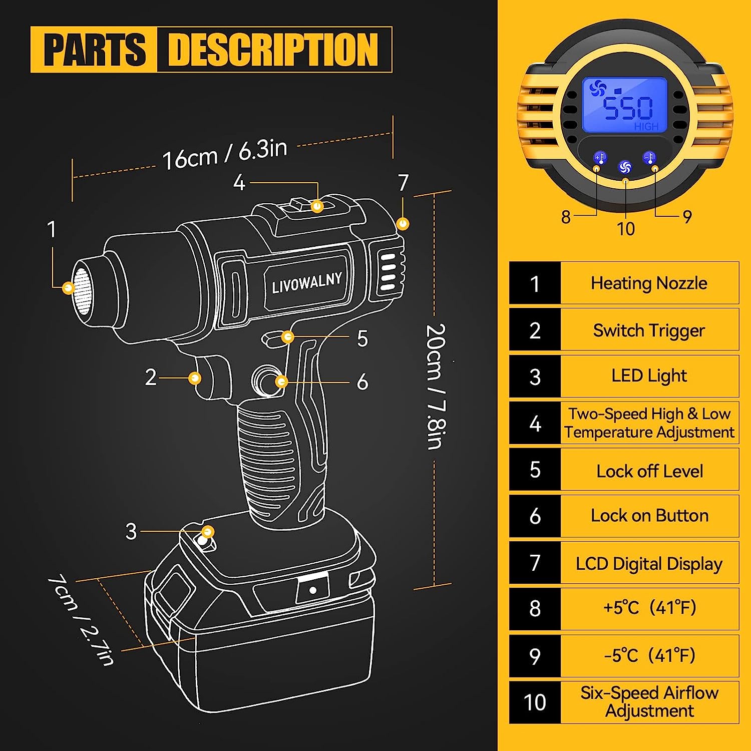 hot air gun for shrink wrapping