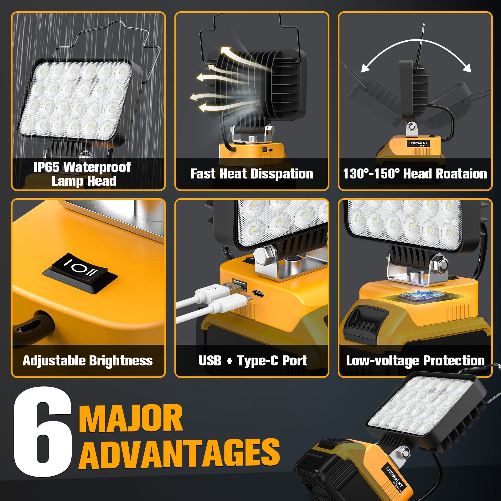 portable construction lights