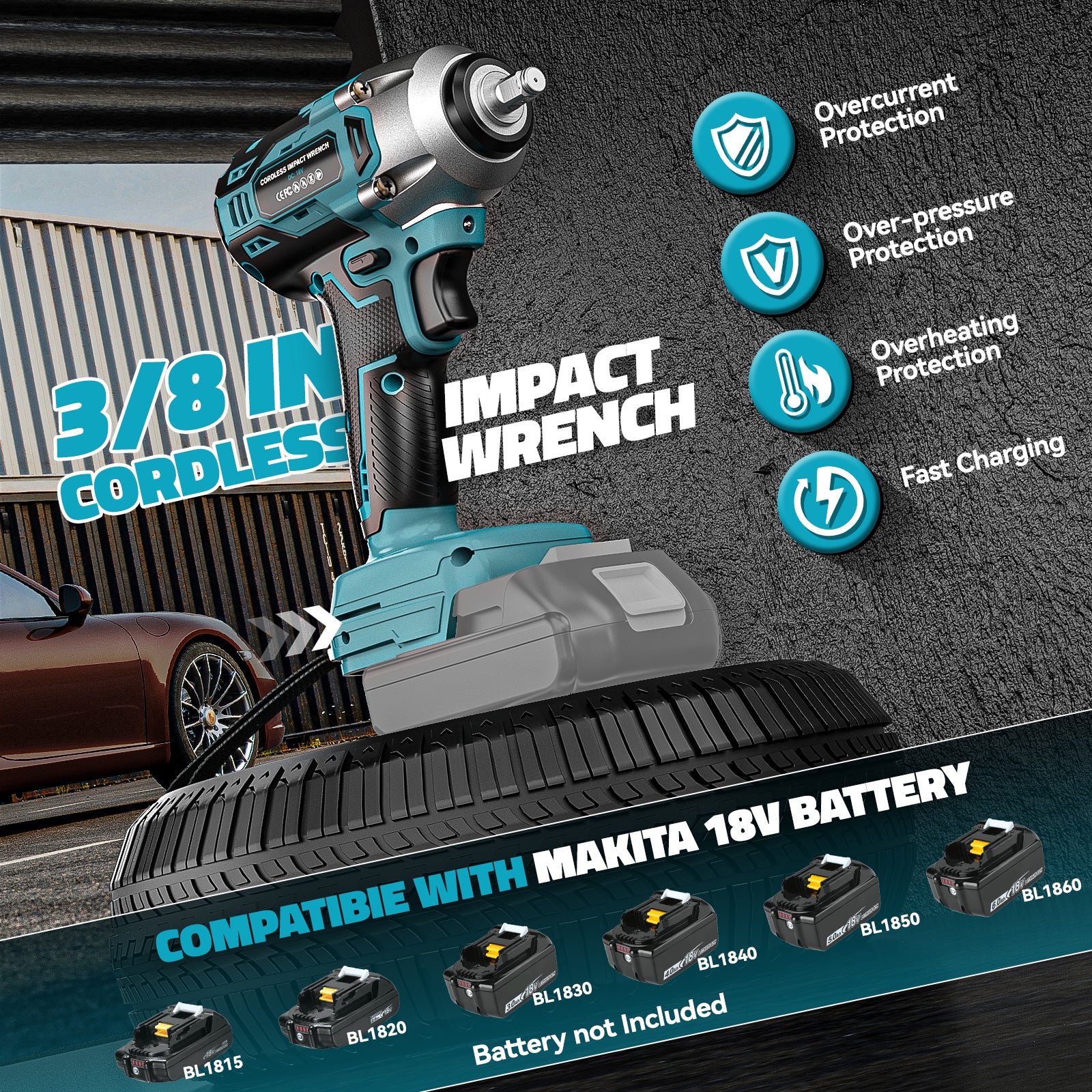 battery power impact wrench