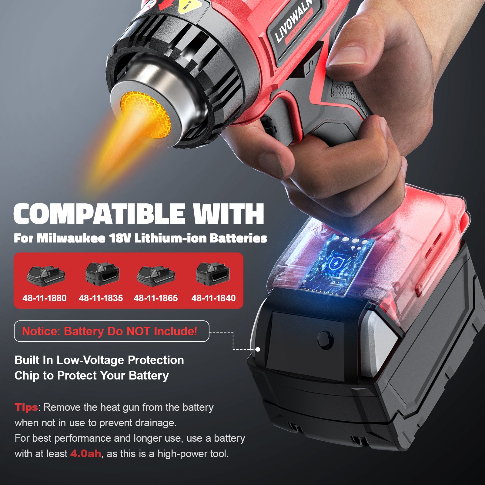 milwaukee battery operated heat gun